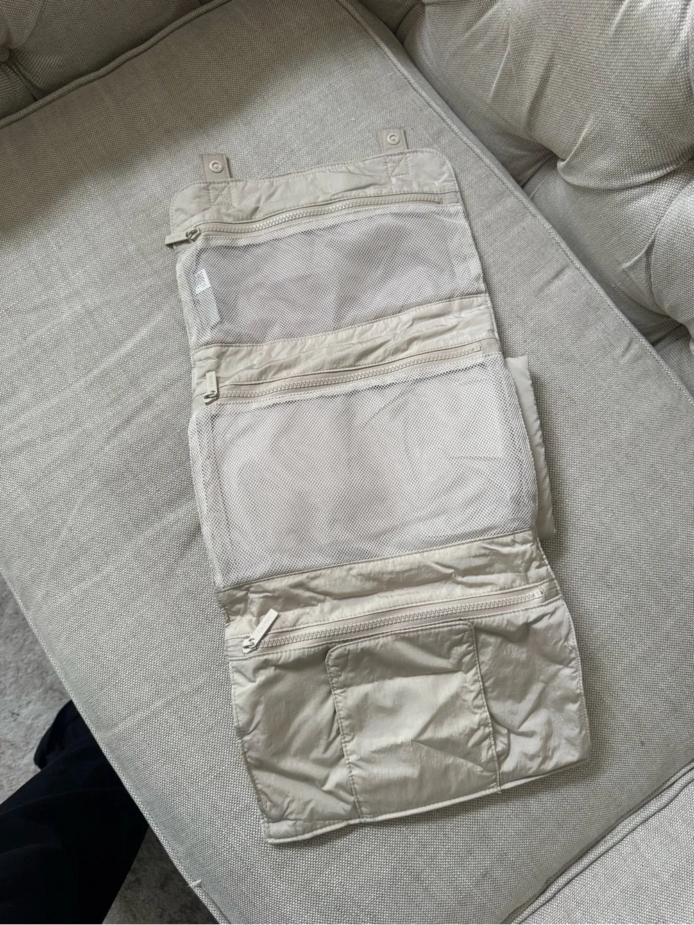 CALPAK diaper changing pad organizer Cream